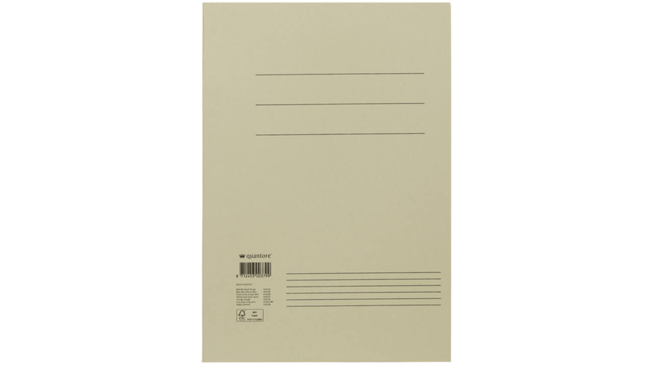 Dossiermap Quantore folio 300gr grijs