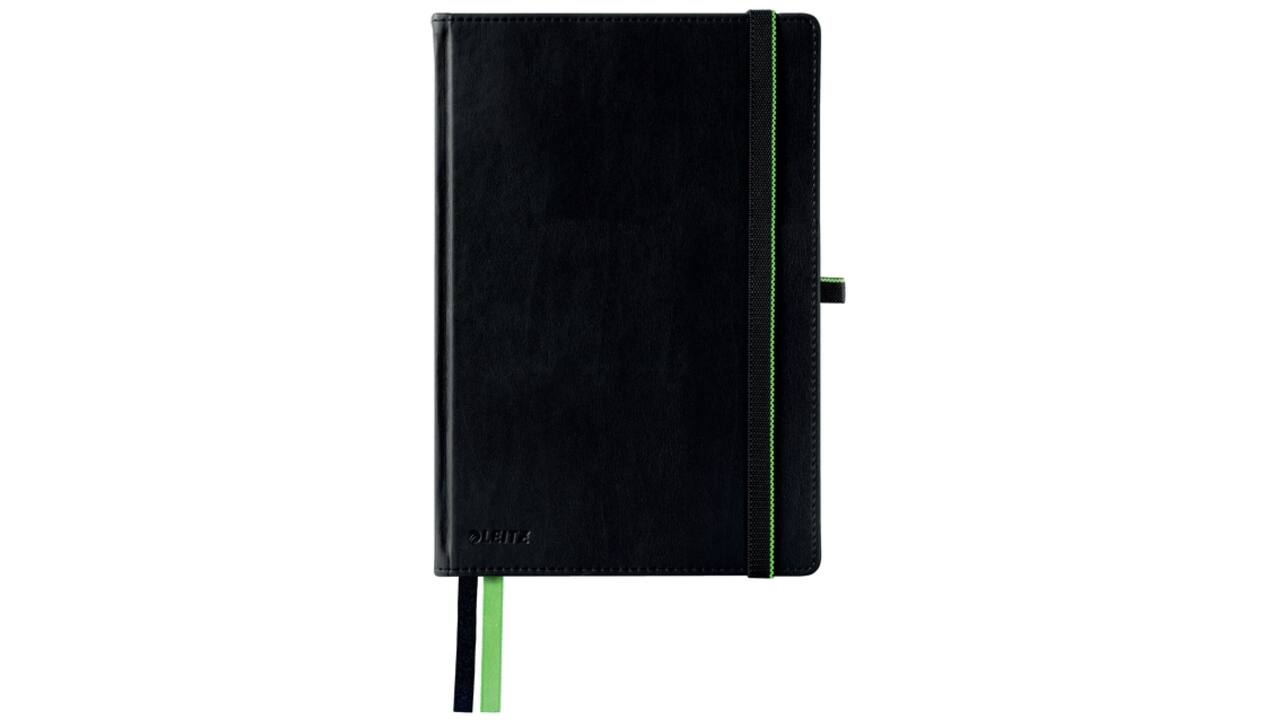 Notitieboek Leitz Complete A5 160blz 100gr lijn zwart