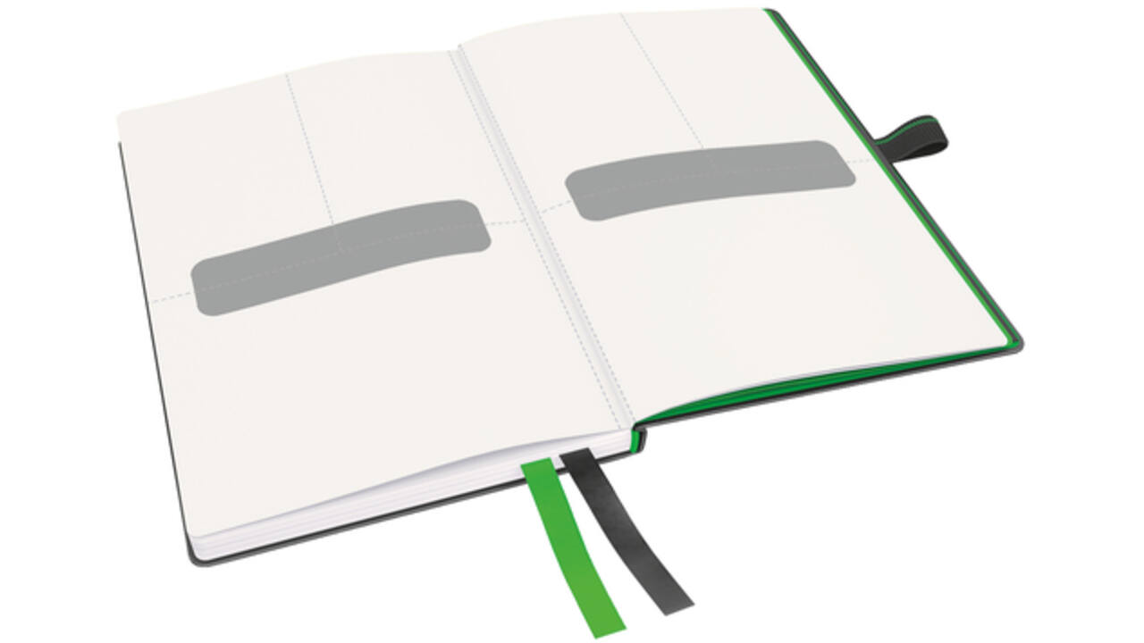 Notitieboek Leitz Complete A6 lijn 160 pagina's 100gr zwart