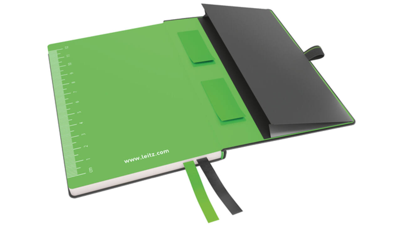 Notitieboek Leitz Complete A6 lijn 160 pagina's 100gr zwart