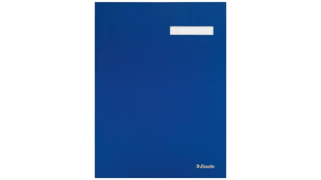 Vloeiboek Esselte karton 20 tabbladen blauw