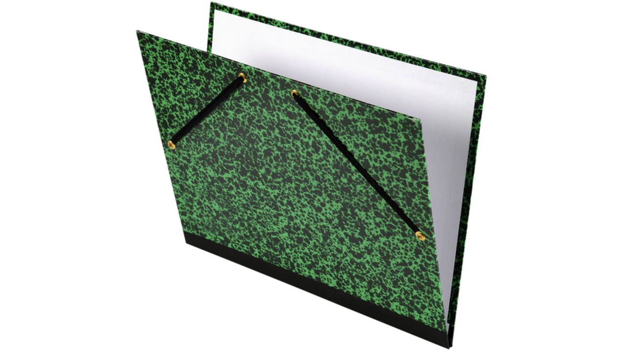 Tekenmap Canson studio 26x33cm 2 elastieken groen