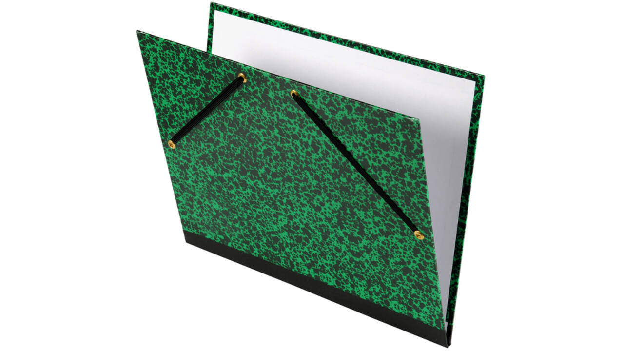 Tekenmap Canson studio 32x45cm 2 elastieken groen