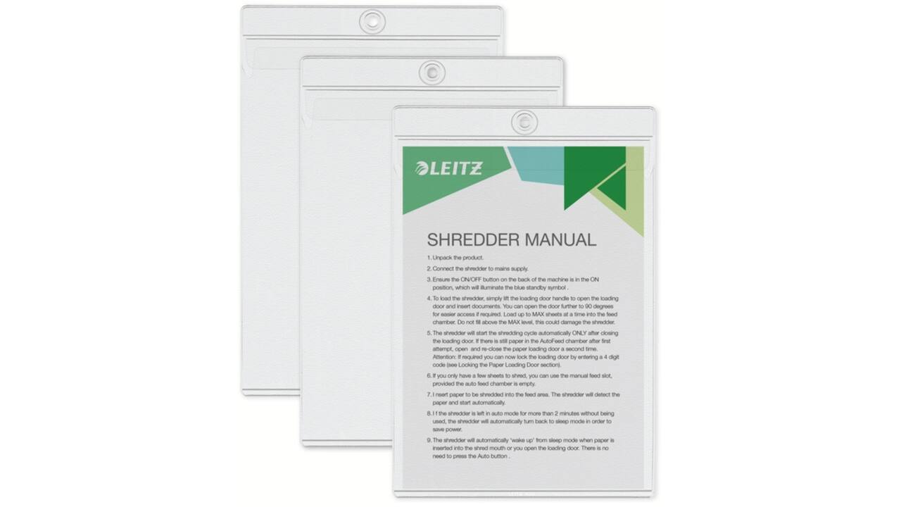 Insteekmap U-model Leitz Premium met ophangoog 0.20mm PVC A5 transparant 50 stuks