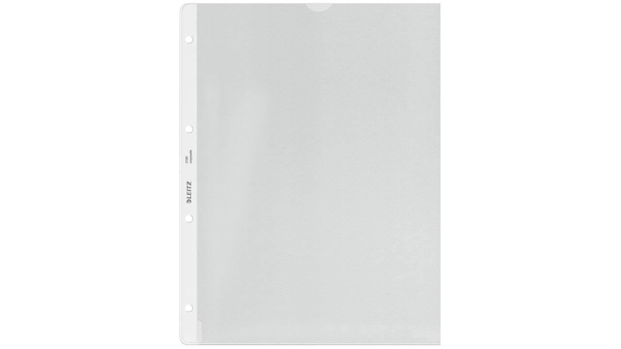 Showtas Leitz Premium met uitsnede copy safe 0.13mm PP A4 transparant 100 stuks