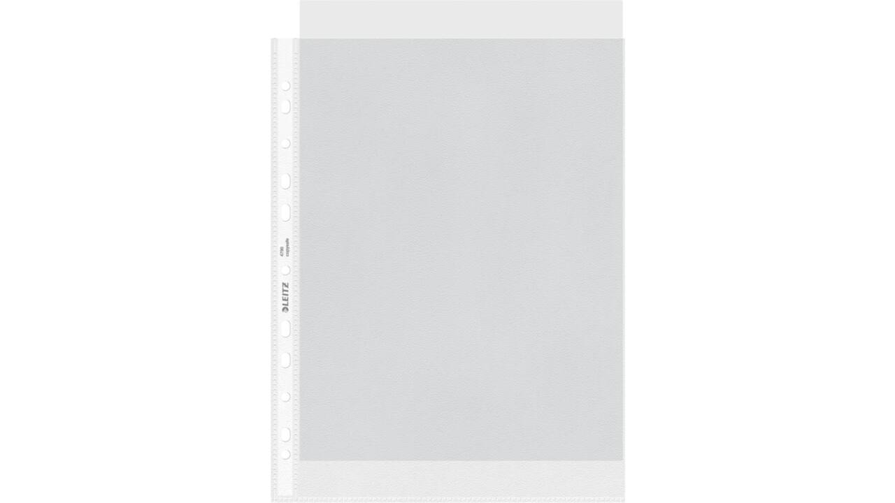 Showtas Leitz Premium standaard 11-gaats copy safe 0.085mm PP A4 transparant 100 stuks