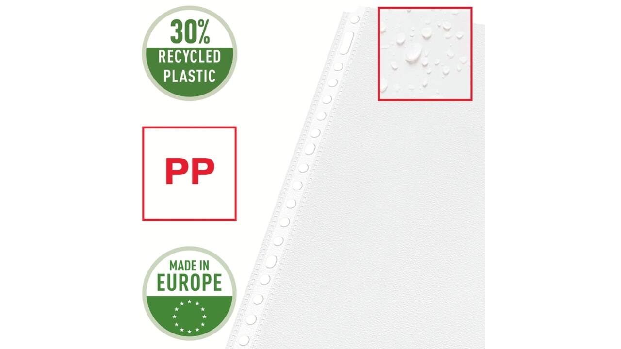 Showtas Esselte 0.08mm 21-gaats A4 mat 100 stuks