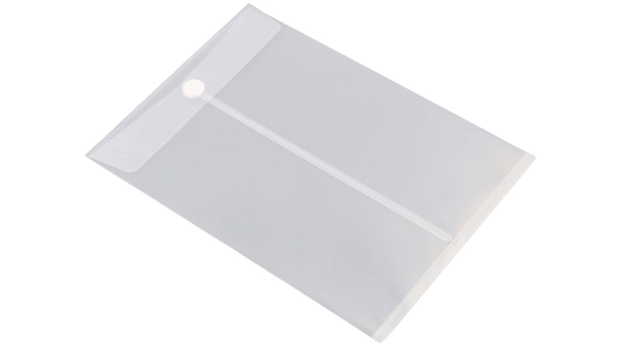Enveloptas HF2 A4 240x335mm staand PP transparant wit