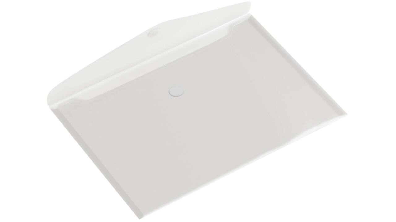 Enveloptas HF2 A4 335x240mm dwars PP transparant wit