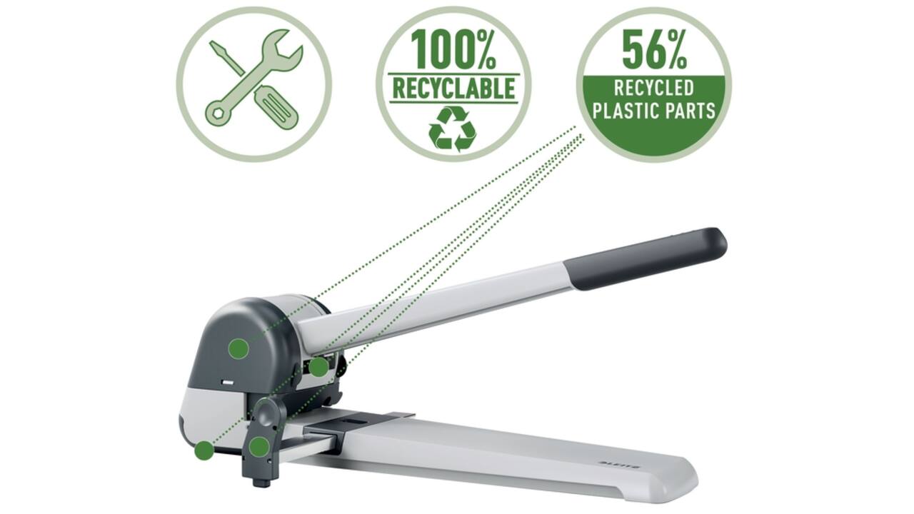 Perforator Leitz 5182 super 250 vel zilver