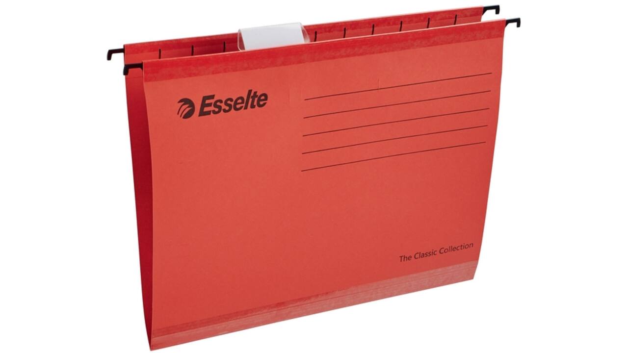 Hangmap Esselte Classic A4 V-bodem 345x240mm rood
