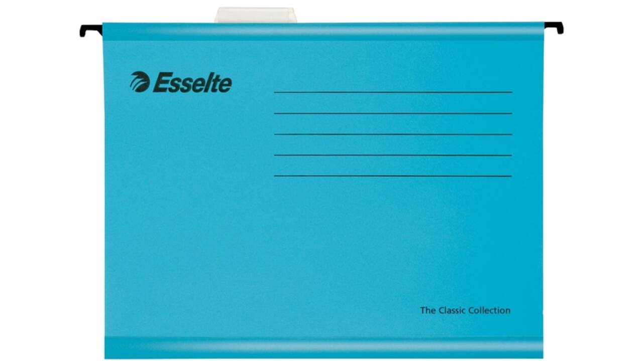 Hangmap Esselte Classic folio V-bodem 382x240mm blauw