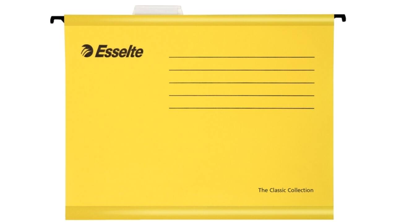 Hangmap Esselte Classic folio V-bodem geel
