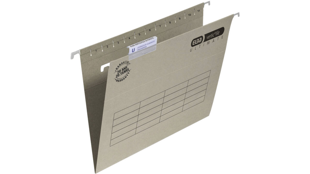 Hangmap Elba Verticfile Ultimate A4 V-bodem grijs 25st
