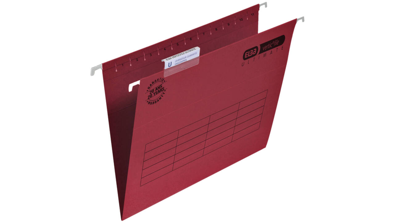 Hangmap Elba Verticfile Ultimate A4 V bodem rood