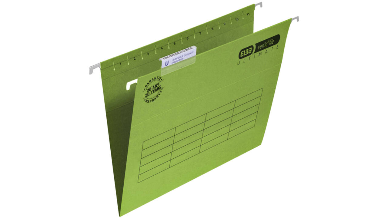 Hangmap Elba Verticfile Ultimate A4 V bodem groen