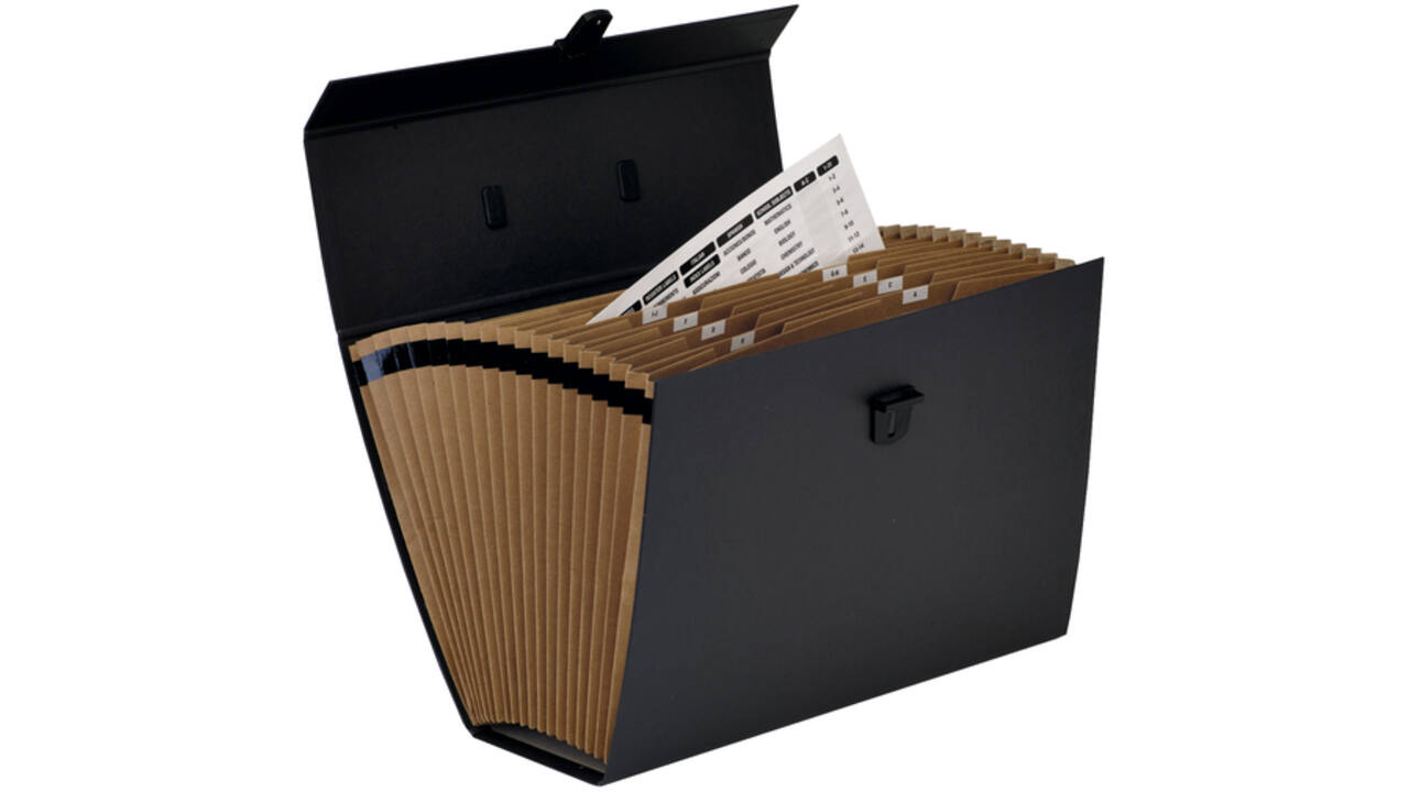 Sorteerkoffer Bankers Box Handifile 19-vaks zwart