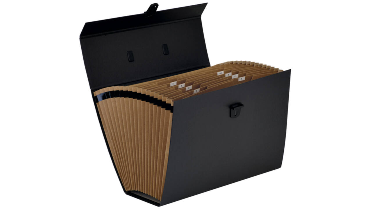Sorteerkoffer Bankers Box Handifile 19-vaks zwart