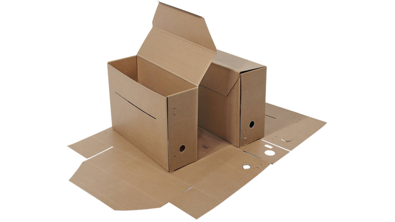 Gemeentearchiefdoos folio 370x265x115mm 750gr