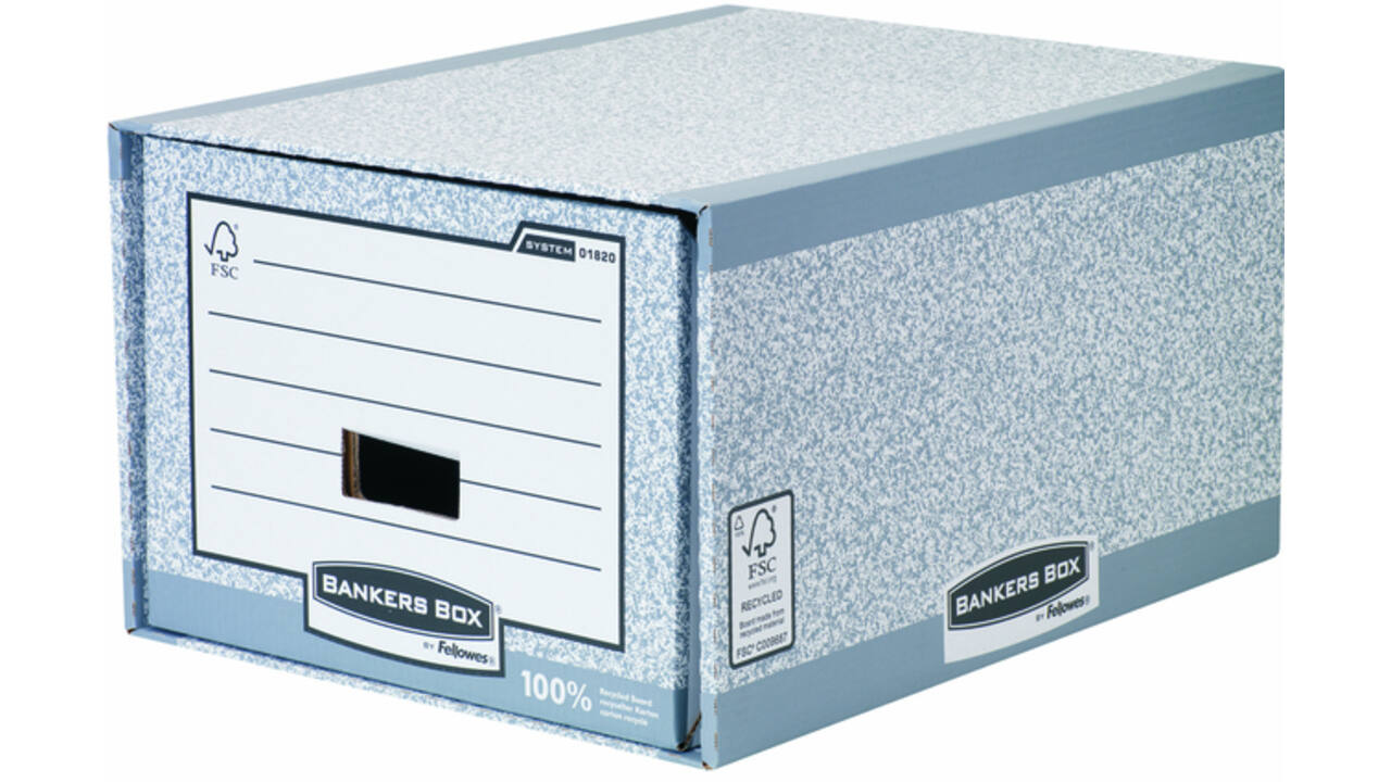 Archieflade Bankers Box A4 System A4 grijs