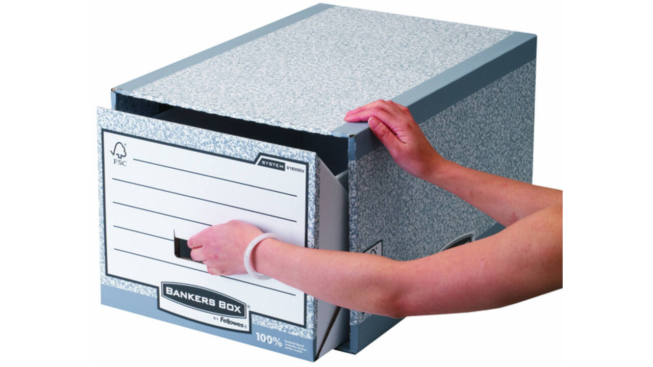 Archieflade Bankers Box A4 System A4 grijs
