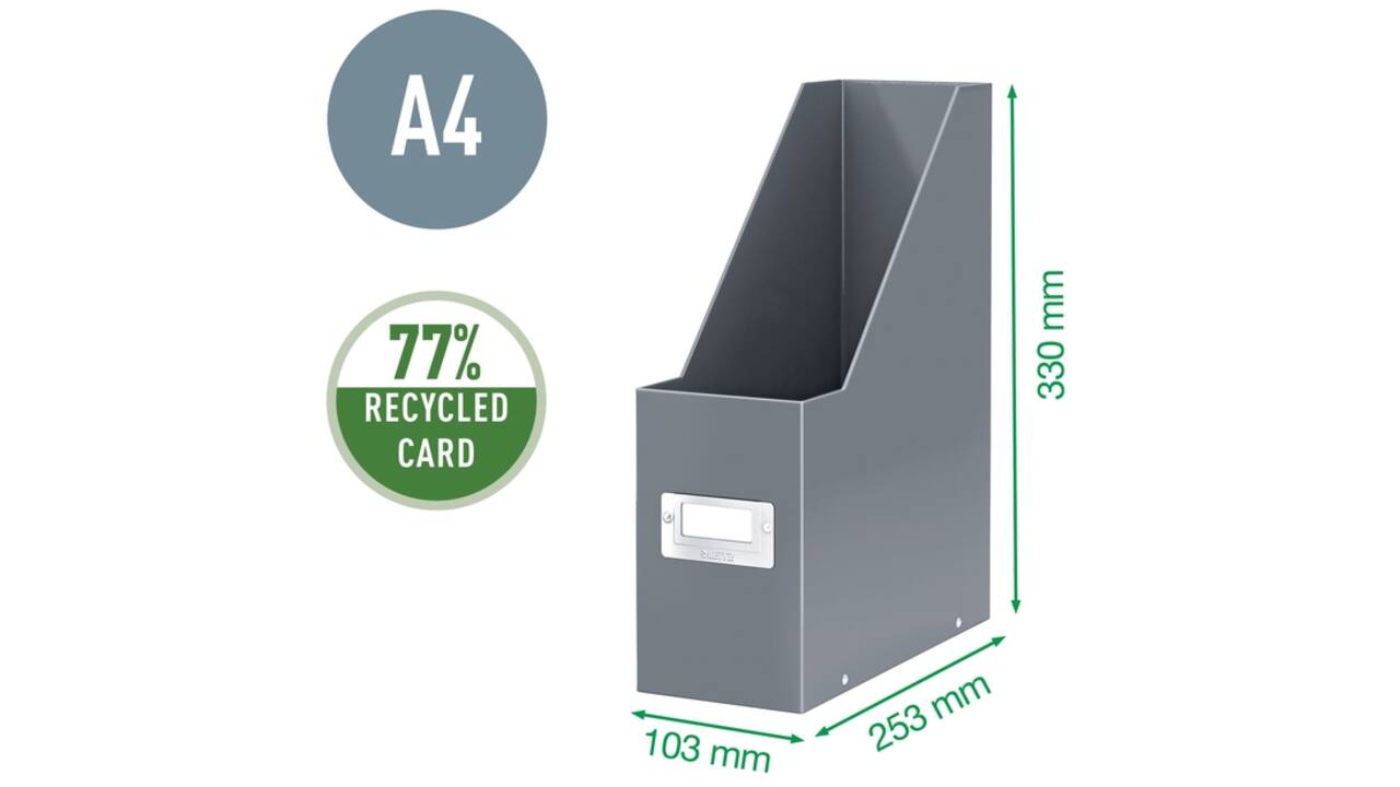 Tijdschriftencassette Leitz WOW Click & Store zwart