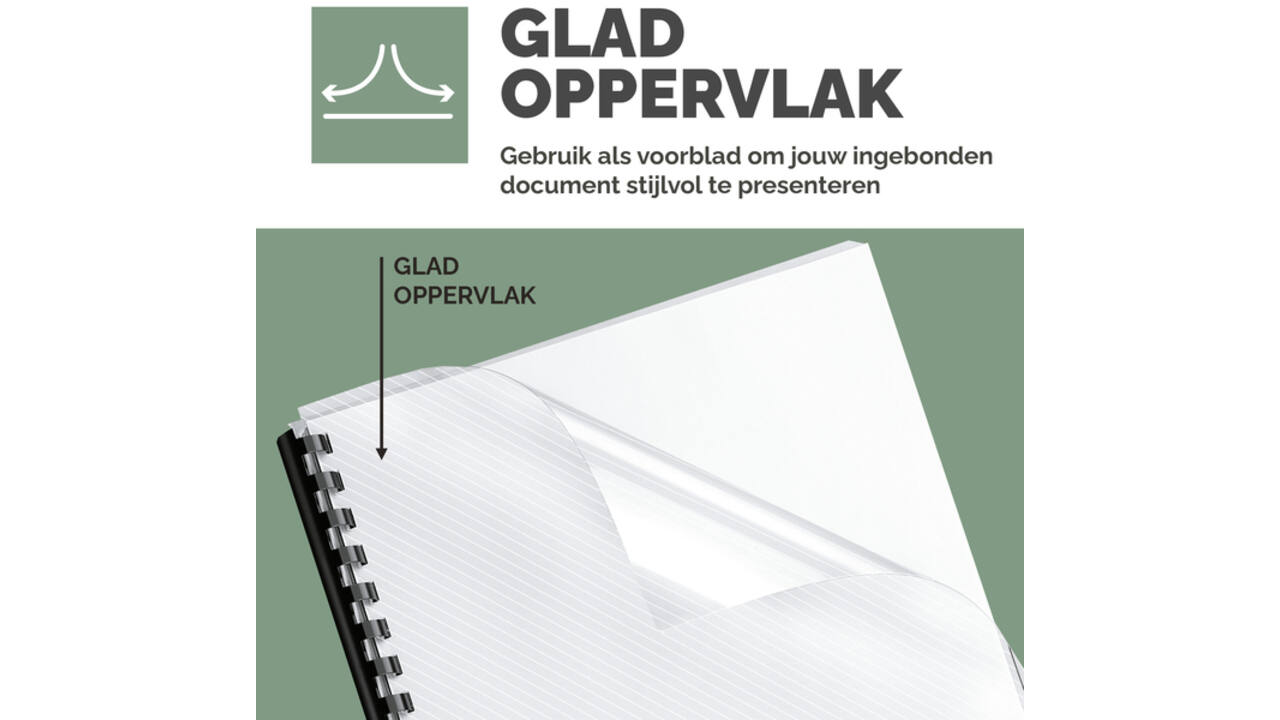 Voorblad Fellowes A4 PVC 300micron 100stuks