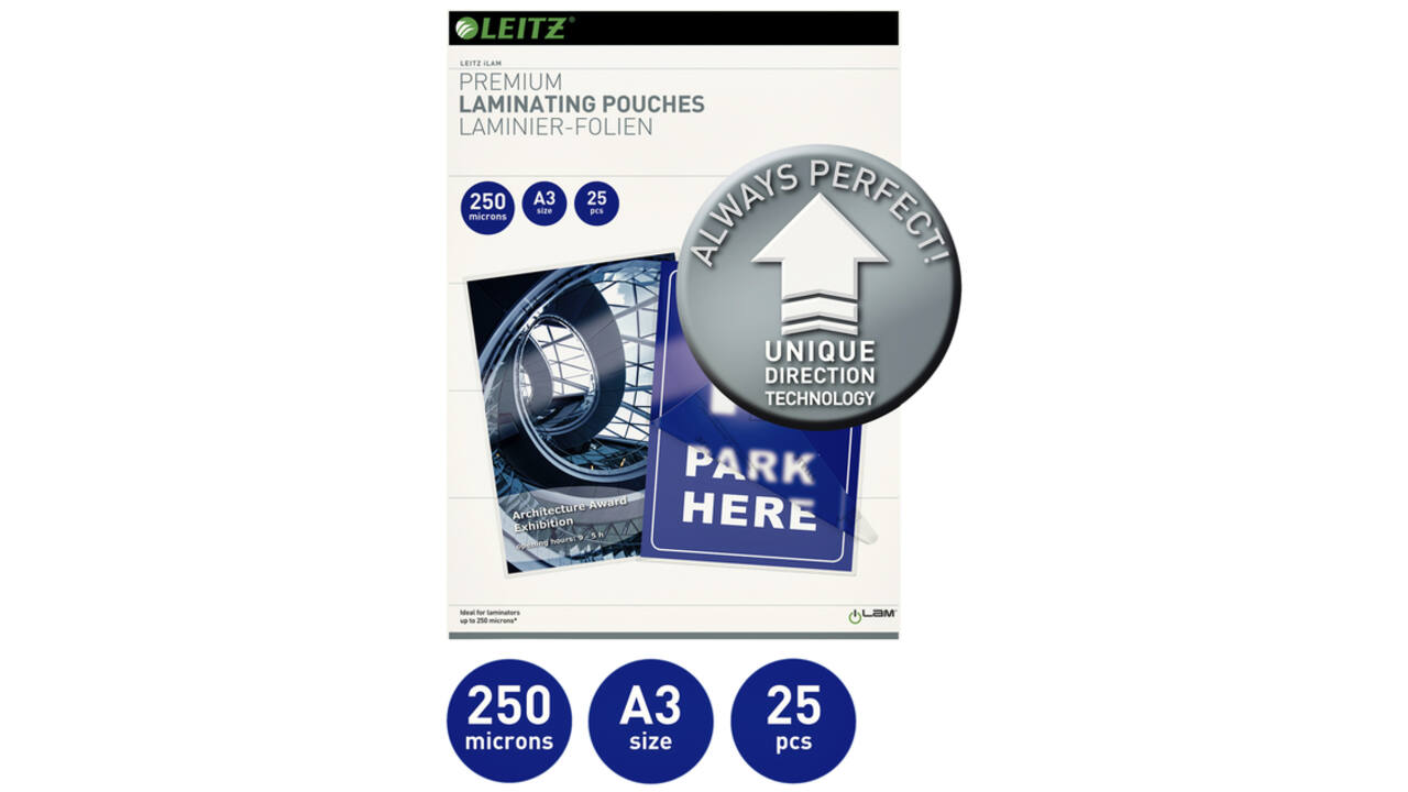 Lamineerhoes Leitz iLAM A3 2x250micron 25 stuks