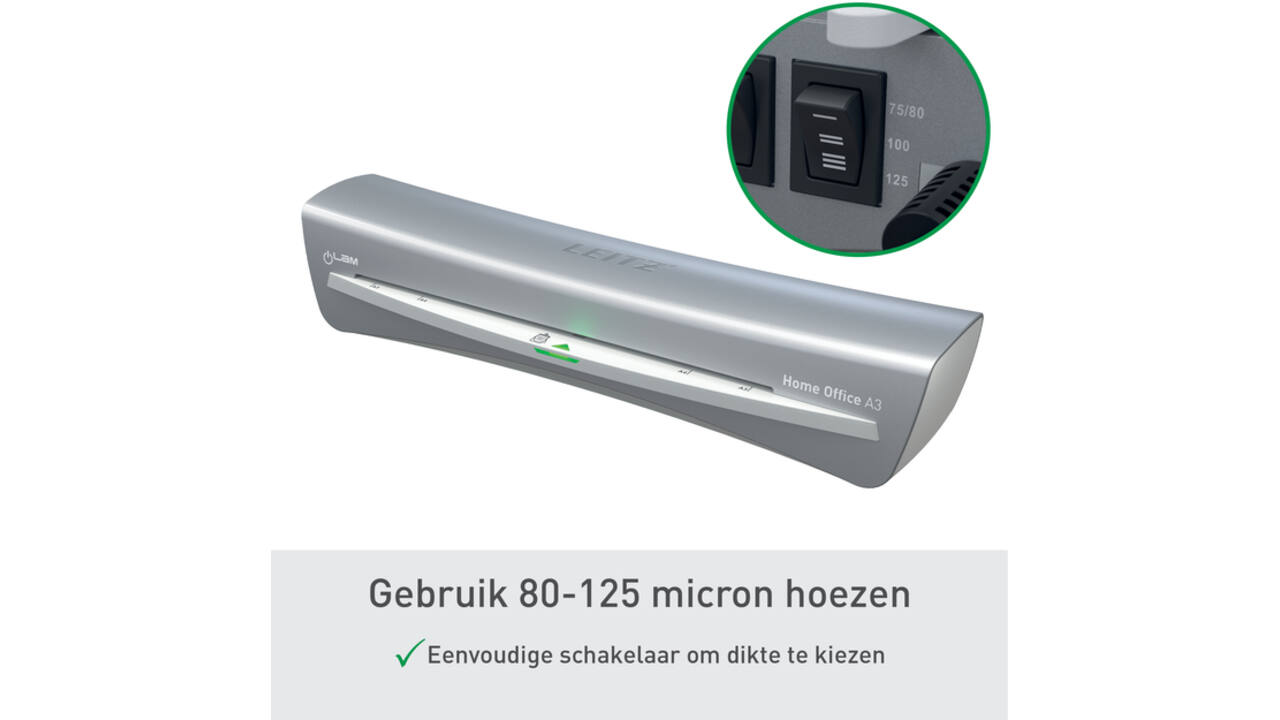 Lamineermachine Leitz iLAM Home Office A3 grijs