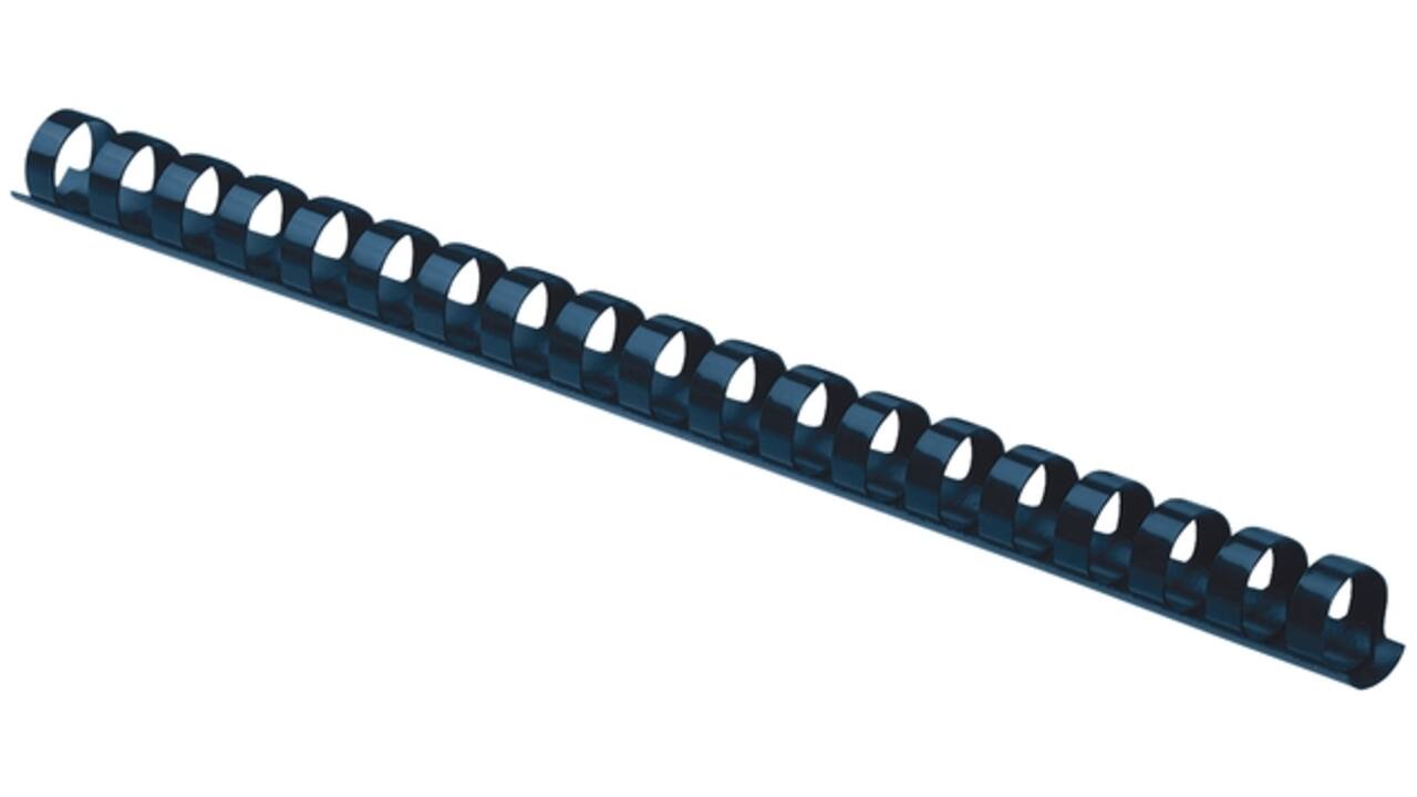 Bindrug Fellowes 12mm 21rings A4 zwart 100stuks