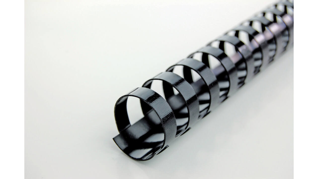 Bindrug GBC 6mm 21rings A4 zwart 100stuks