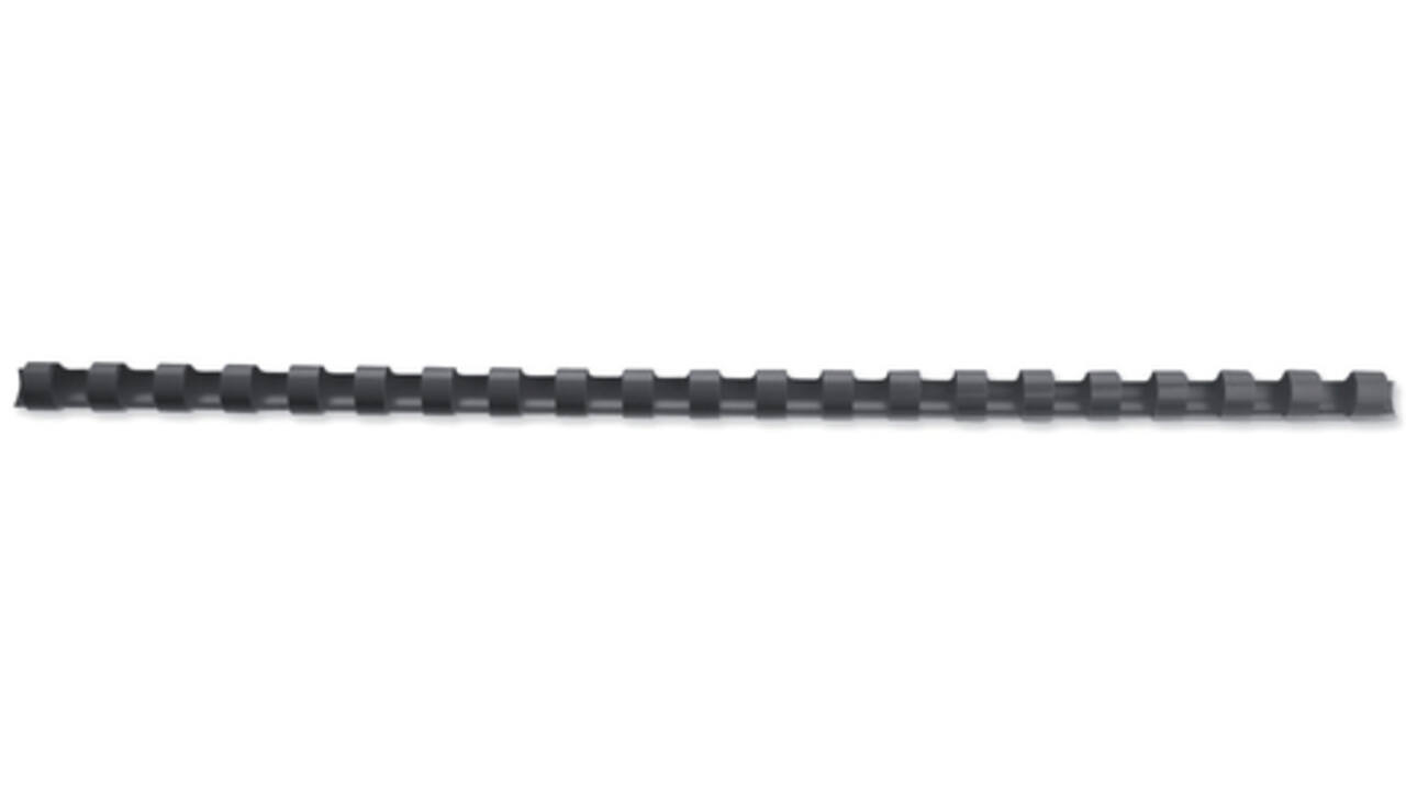 Bindrug GBC 12mm 21rings A4 zwart 100stuks