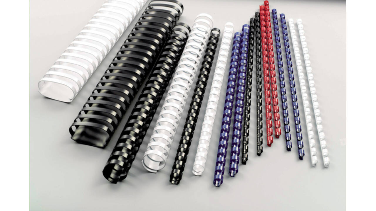 Bindrug GBC 19mm 21rings A4 zwart 100stuks