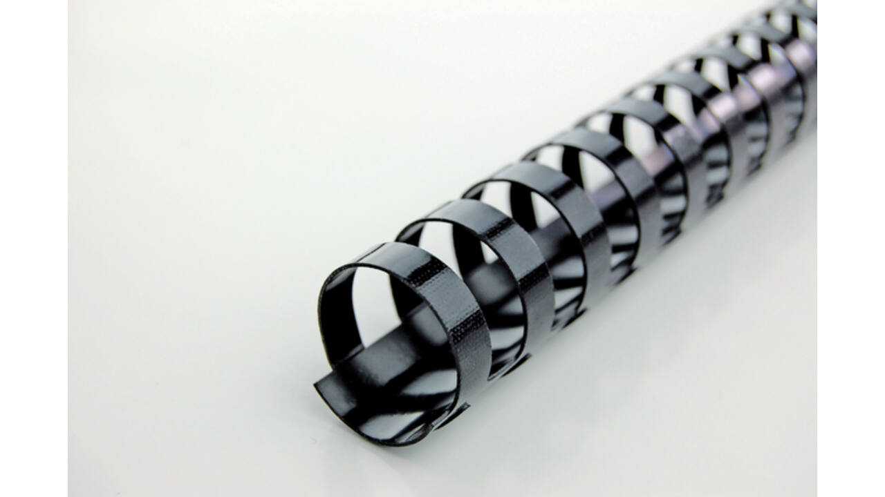 Bindrug GBC 22mm 21rings A4 zwart 100stuks
