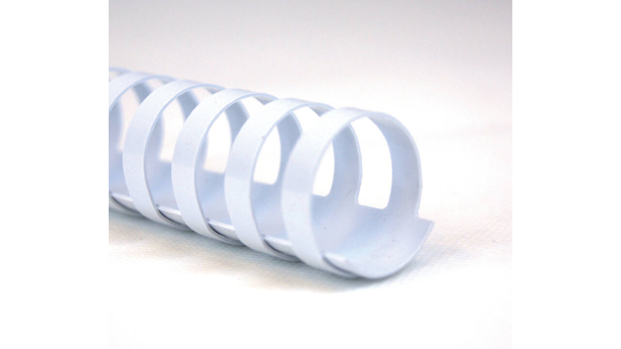 Bindrug GBC 25mm 21rings A4 wit 50 stuks