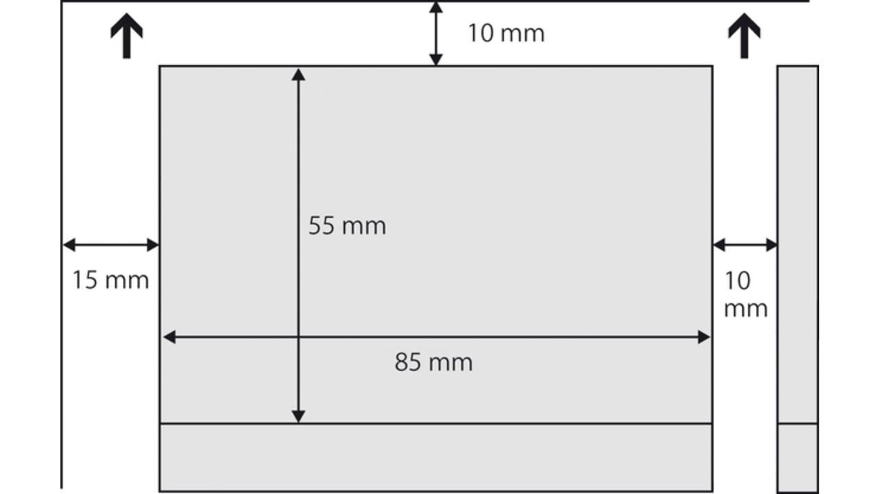 Visitekaart Sigel 85x55mm blanco 225gr ronde hoeken wit 100 stuks