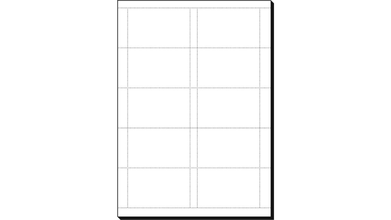 Visitekaart Sigel 85x55mm blanco 185gr wit 150 stuks