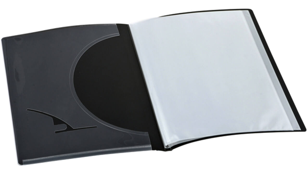 Showmap Opus 2 A4 frontview 10-tassen antraciet