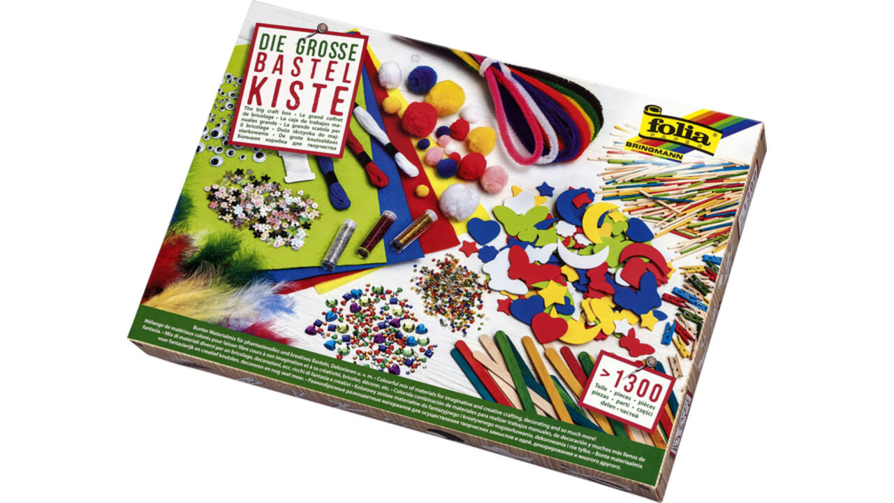 Hobby artikelen Folia met meer dan 1300 stuks assorti