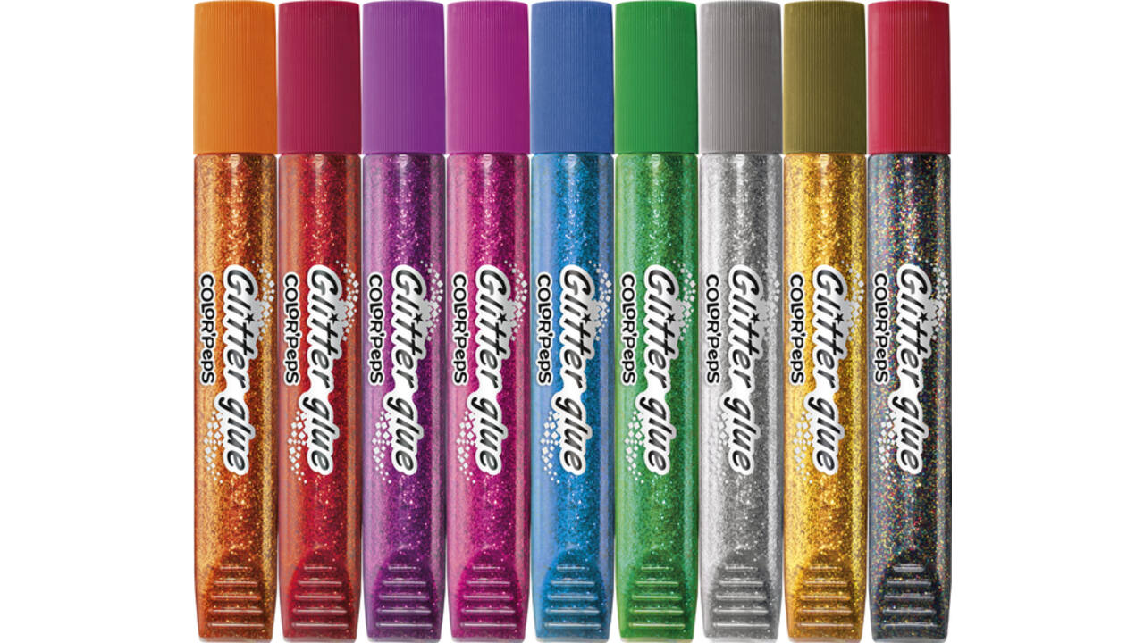 Glitterlijm Maped Color'Peps set á 9 kleuren