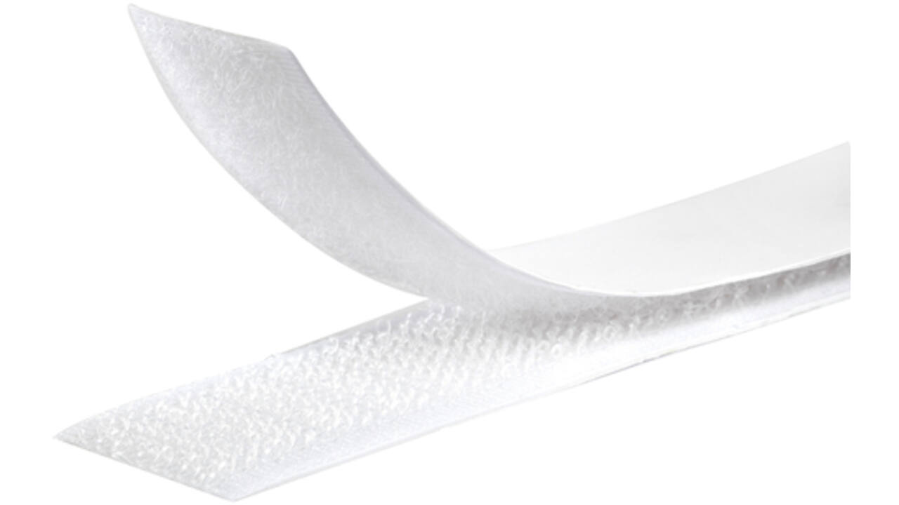 Klittenband Folia 20mmx2m wit