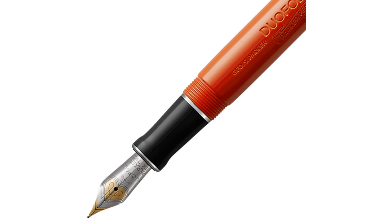 Vulpen Parker Duofold Classic Vintage big red lacquer 18k CT medium
