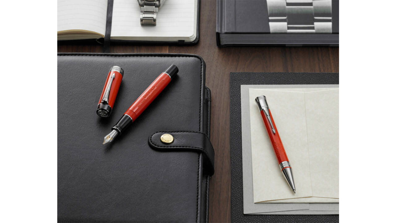 Balpen Parker Duofold Classic Vintage big lacquer red CT medium
