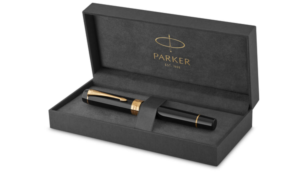 Vulpen Parker Duofold Classic black 18k GT fijn