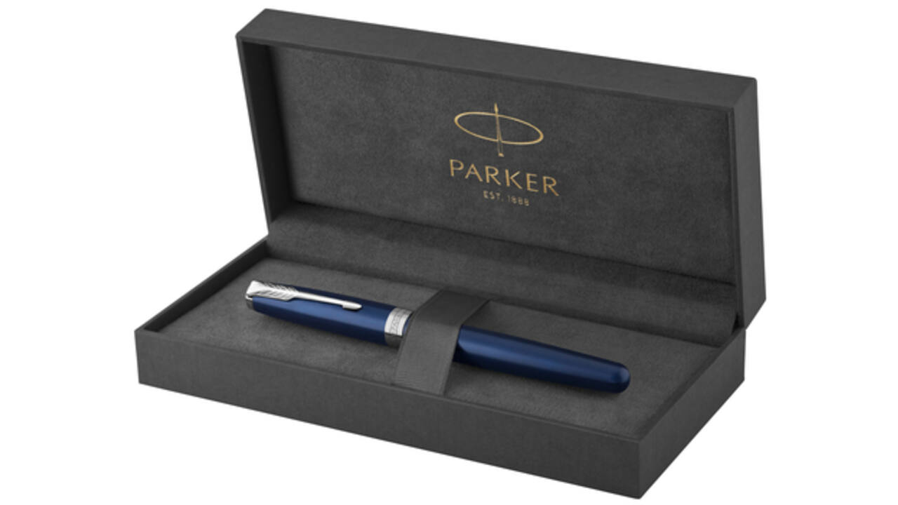 Rollerpen Parker Sonnet blue lacquer PT fijn