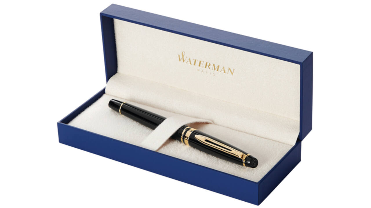 Vulpen Waterman Expert black lacquer GT fijn