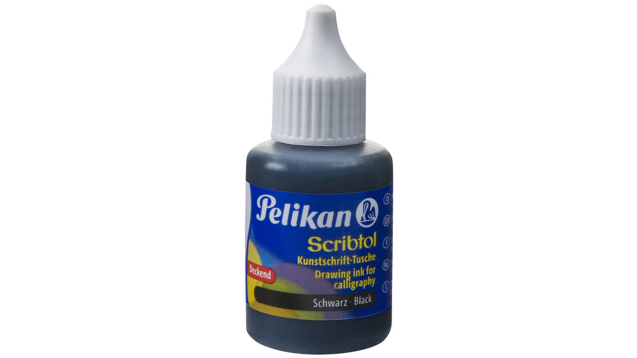 Oostindische inkt Pelikan flacon 30ml zwart