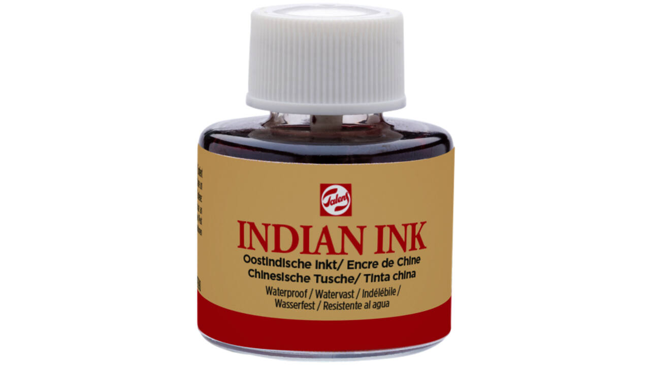 Oost-Indische inkt Talens zwart 11ml