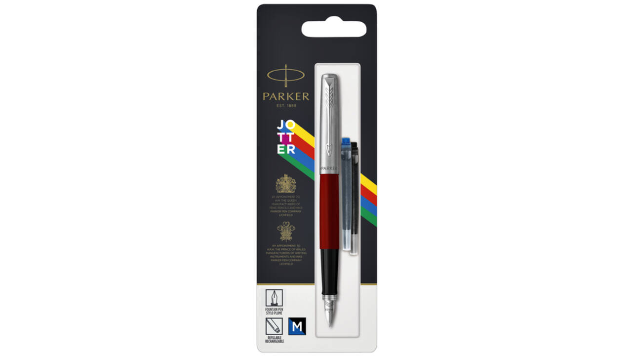 Vulpen Parker Jotter Original CT M rood blister à 1 stuk