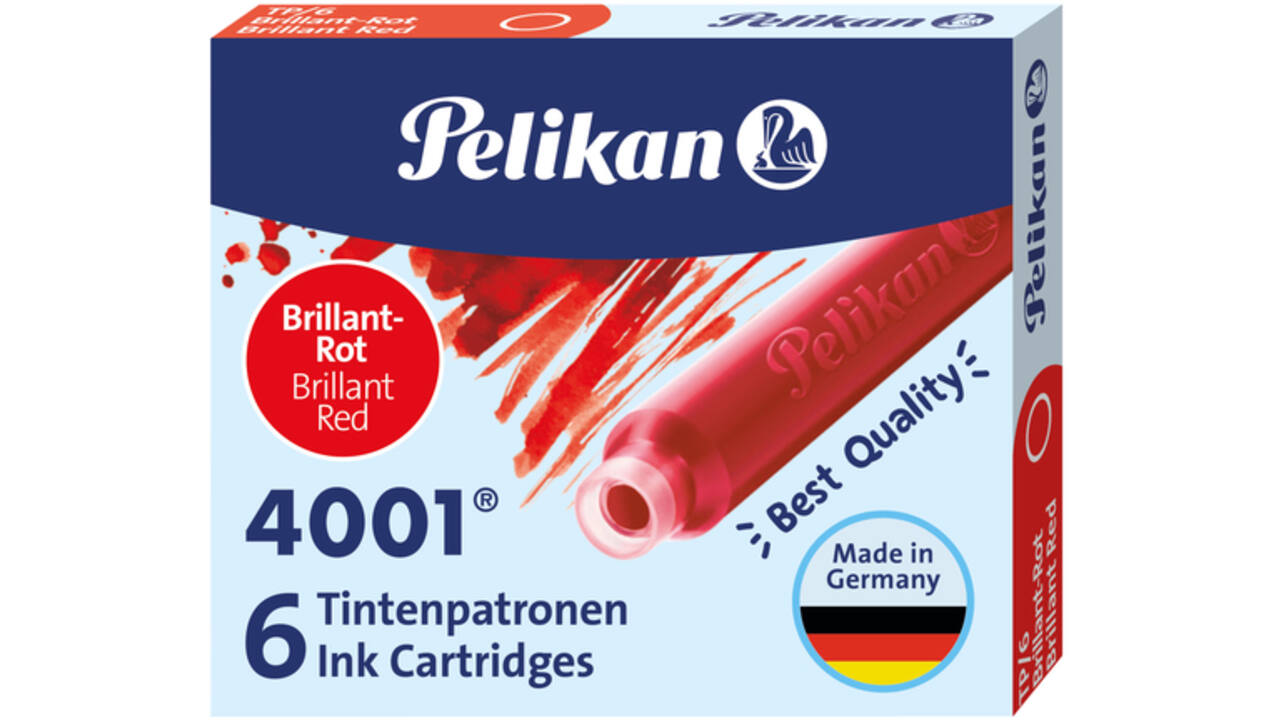 Inktpatroon Pelikan 4001 rood